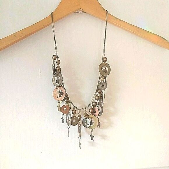 Festive Mixed Metals Artisan Necklace - Picture 4 of 4